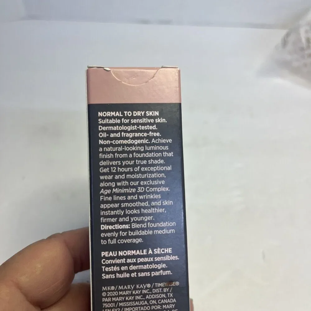 New In Box Mary Kay Timewise Luminous 3D Foundation Beige C 120 Full Size 100022